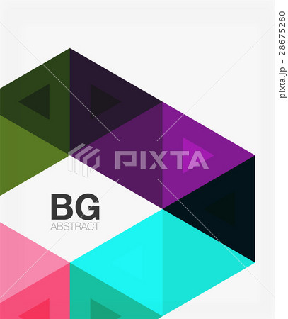 Triangle modern mosaic geometric template 28675280