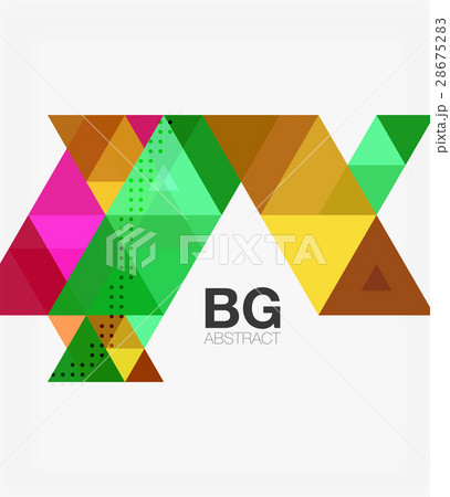 Triangle modern mosaic geometric template 28675283
