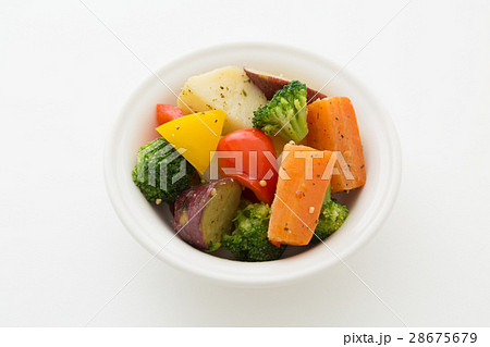 温野菜サラダの写真素材