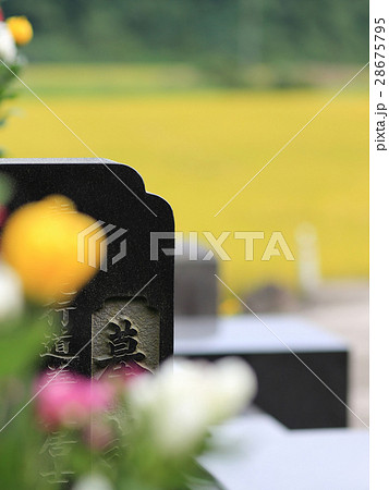 お彼岸のお墓参り 墓誌 28675795