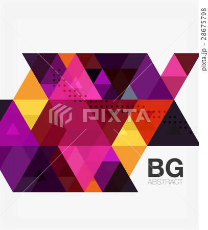 Triangle modern mosaic geometric template 28675798