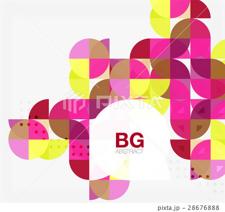 Minimalistic circle composition background 28676888