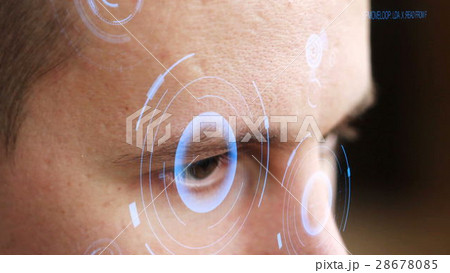 Computer programmer coding futuristic holographic Computer programmer coding futuristic holographic 28678085