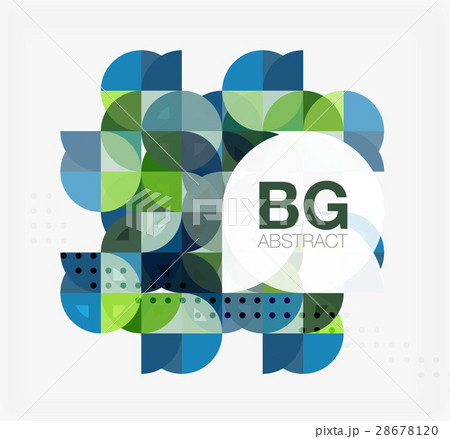 Circle concept composition on white 28678120