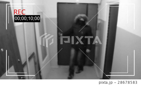 man in the mask breaks the door and man in the mask breaks the door and 28678583