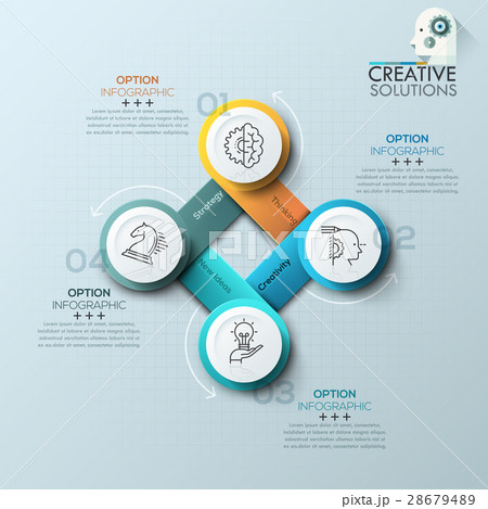Modern spiral infographics options banner Modern spiral infographics options banner 28679489