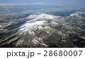 飛行機から見た蔵王連邦と月山 28680007