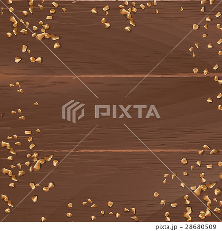 Vector brown background with wooden texture and 28680509