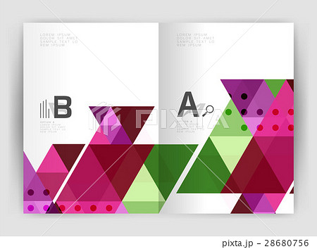 Mosaic triangle annual report template 28680756