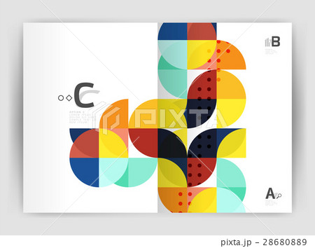 Modern business brochure or leaflet A4 cover Modern business brochure or leaflet A4 cover 28680889