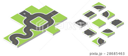Isometric road. Vector illustration eps 10 28685463