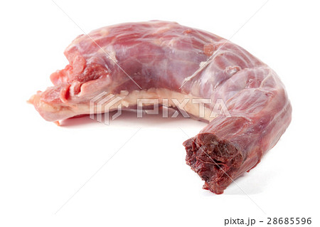 raw turkey neck isolated on white background 28685596