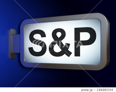 Stock market indexes concept: S&P on billboard Stock market indexes concept: S&P on billboard 28686344