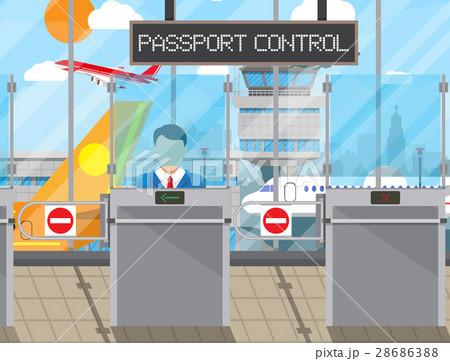 Border control concept, immigration officer 28686388