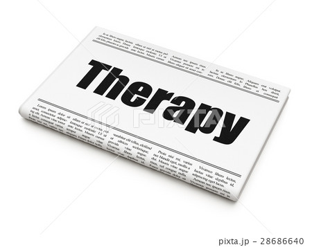 Medicine concept: newspaper headline Therapy 28686640