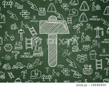 Constructing concept: Hammer on School board 28686800