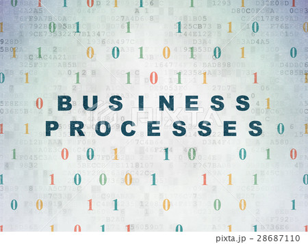 Business concept: Business Processes on Digital 28687110
