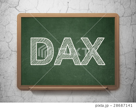 Stock market indexes concept: DAX on chalkboard Stock market indexes concept: DAX on chalkboard 28687141