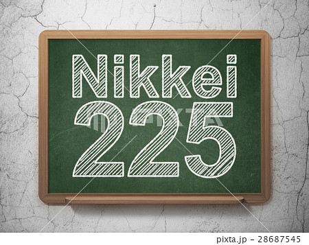 Stock market indexes concept: Nikkei 225 on Stock market indexes concept: Nikkei 225 on 28687545