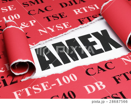 Stock market indexes concept: black text AMEX Stock market indexes concept: black text AMEX 28687566