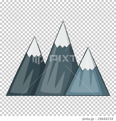 Mountain icon, cartoon style Mountain icon, cartoon style 28688258