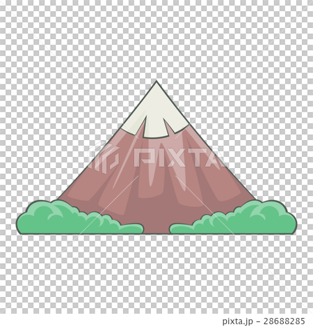 The sacred mountain of Fuji icon, cartoon style 28688285