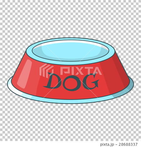 Pet dog bowl icon, cartoon style 28688337