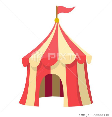 Circus Tent Icon Cartoon Styleのイラスト素材