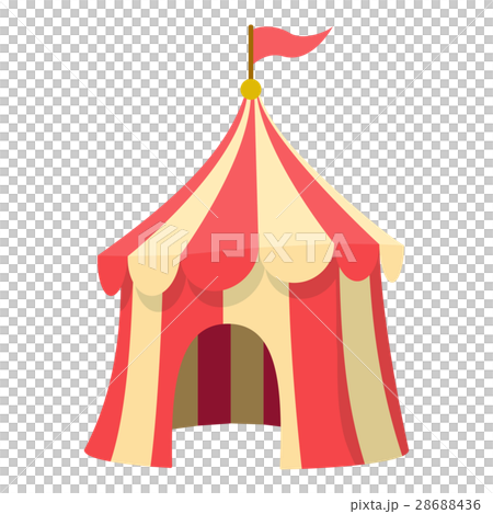 Circus Tent Icon Cartoon Styleのイラスト素材