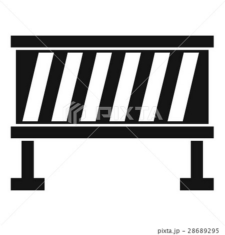 Traffic barrier icon, simple style 28689295