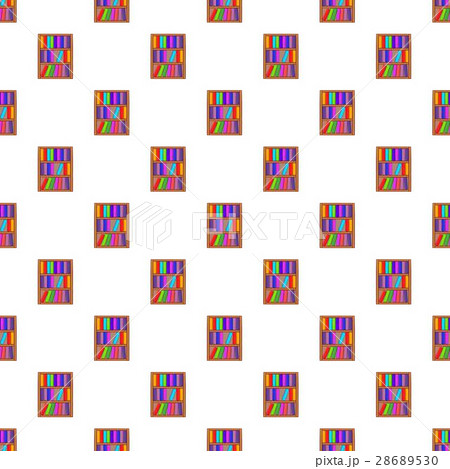 Shelf of books pattern, cartoon style 28689530