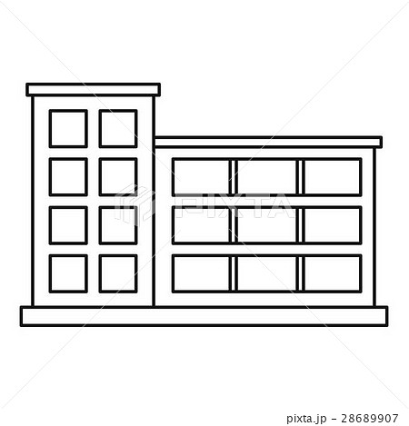 Industrial building icon, outline style Industrial building icon, outline style 28689907