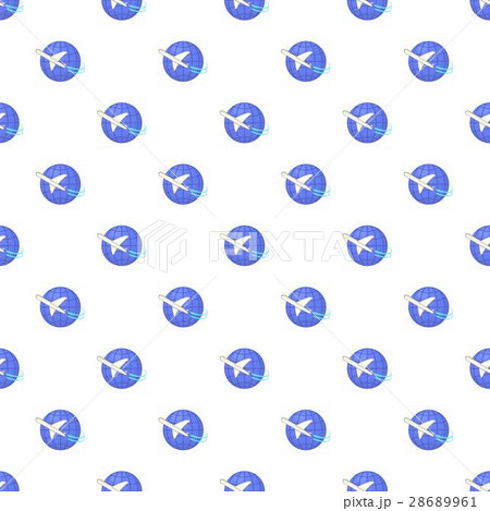 Traveling by a plane pattern, cartoon style 28689961