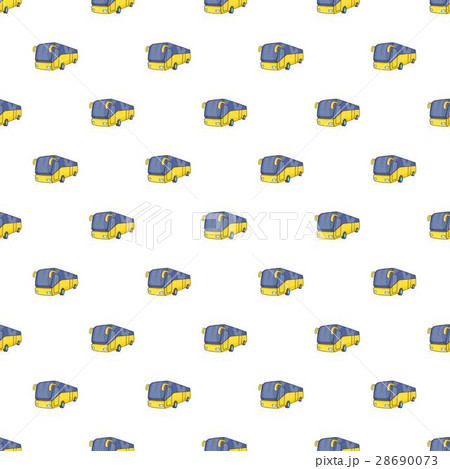Bus pattern, cartoon style Bus pattern, cartoon style 28690073