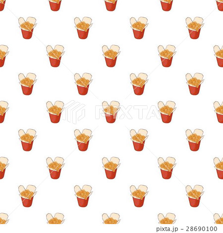 Chinese noodle in box pattern, cartoon style 28690100