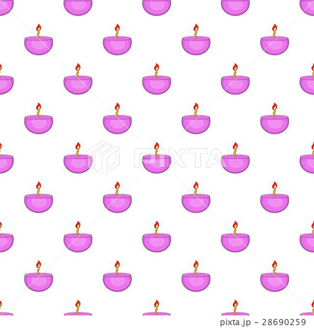 Candle pattern, cartoon style Candle pattern, cartoon style 28690259