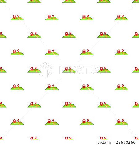 GPS marks on map pattern, cartoon style 28690266