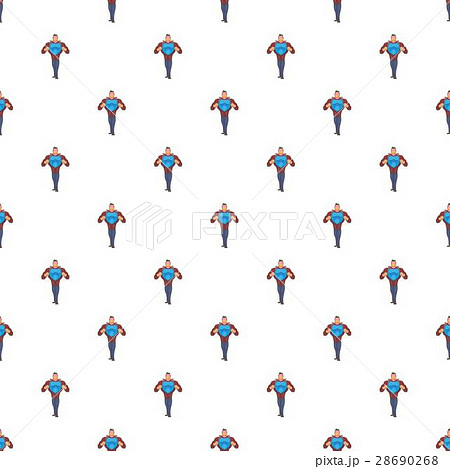 Superhero in costumes pattern, cartoon style 28690268