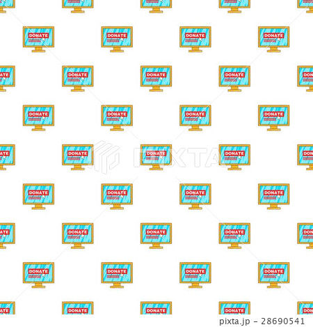 Online donation pattern, cartoon style 28690541