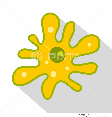 Amoeba icon, flat style 28690560