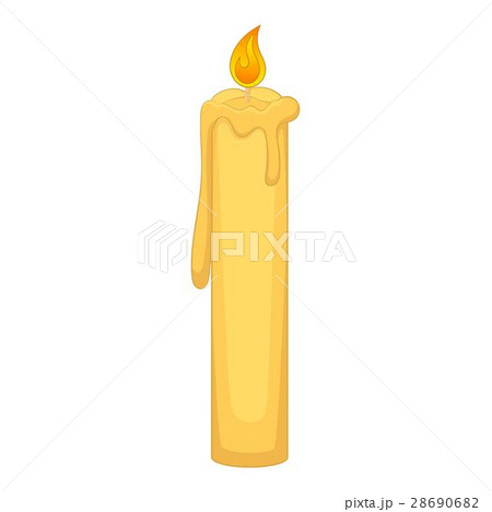 Birthday candle icon, cartoon style Birthday candle icon, cartoon style 28690682
