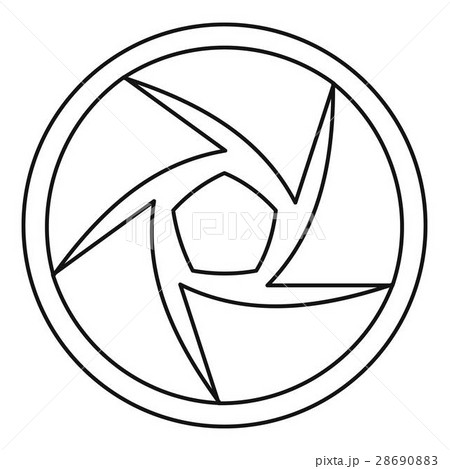 Video objective icon, outline style Video objective icon, outline style 28690883