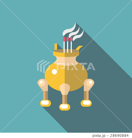 Asian porch icon, flat style Asian porch icon, flat style 28690884