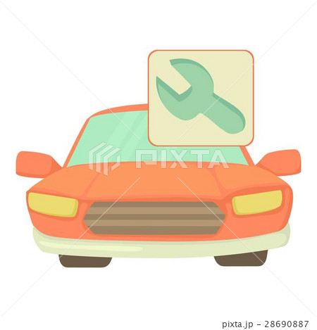 Car repairs icon, cartoon style Car repairs icon, cartoon style 28690887