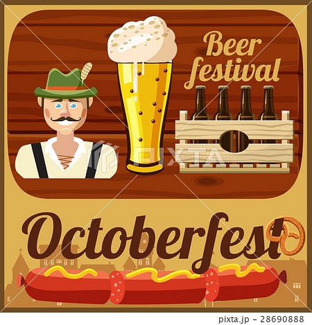 Beer Oktoberfest concept, cartoon style 28690888