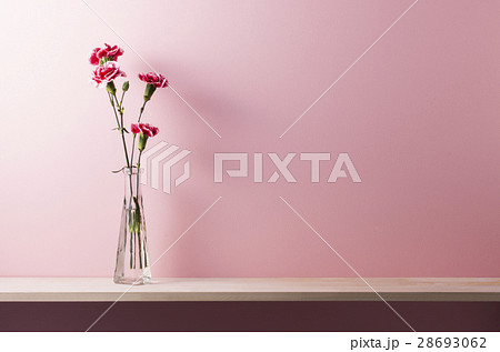 ピンクの壁と棚のイメージ ピンクの壁と棚のイメージ 28693062