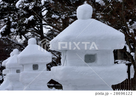 雪灯篭まつり 雪灯篭まつり 28696122