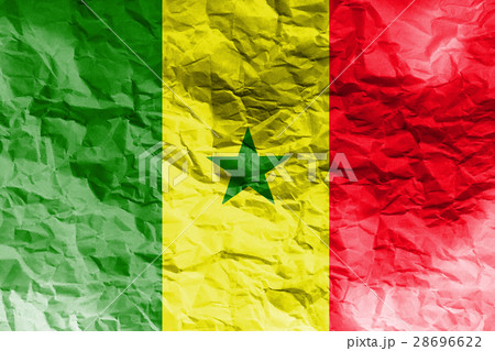 Senegal national flag 3D illustration symbol. 28696622