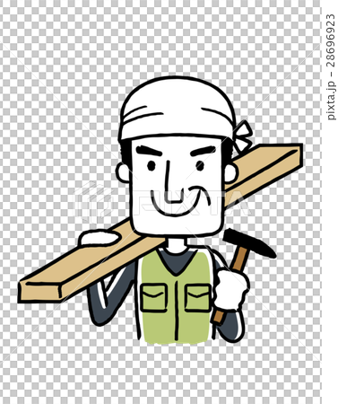 働く人々、職業：大工 28696923