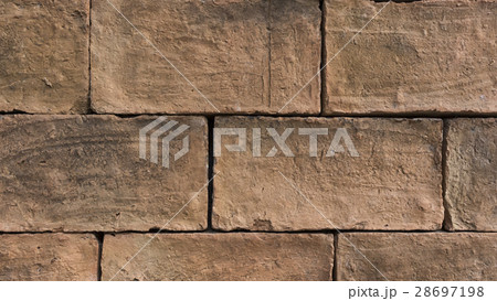 Background of old vintage brick wall 28697198